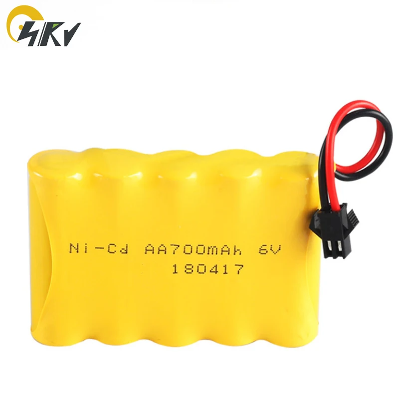 6V NICD AA 700mAh перезаряжаемые батареи для радиоуправляемых игрушек 6V NIMH NICD зарядное устройство
