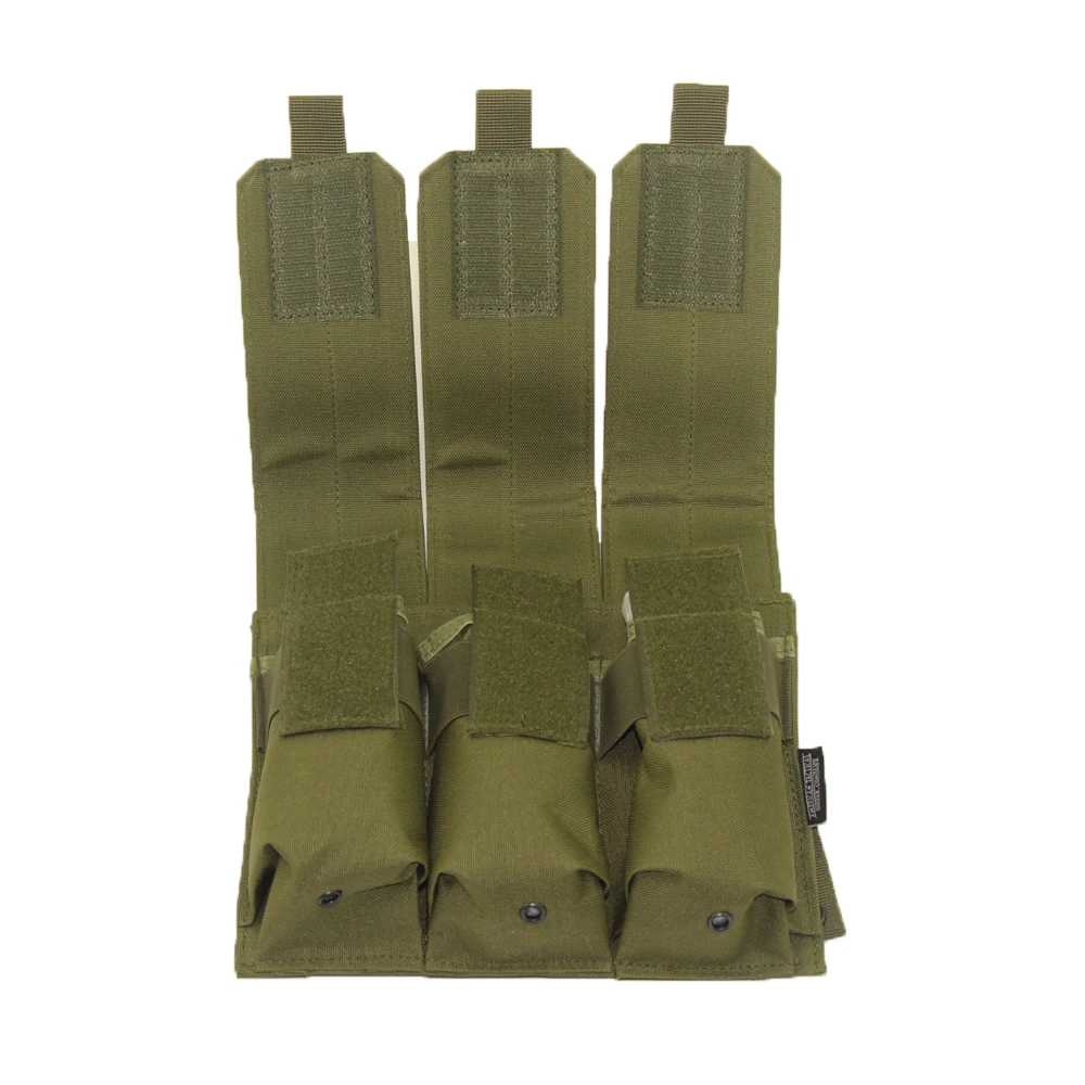 Охотничий страйкбол Открытый molle тактический, тройной AR15 M4 5,56 мм Журнал Mag мешочек жилет для стрельбы инструмент Dump Drop Bag аксессуары