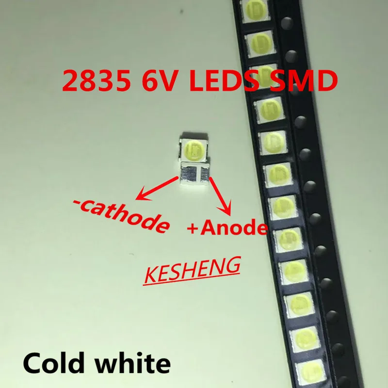 5000 шт. подсветка для ЖК-телевизора Konka Changhong Amoi Jufei 3528 SMD светодиодный 2835 6 в