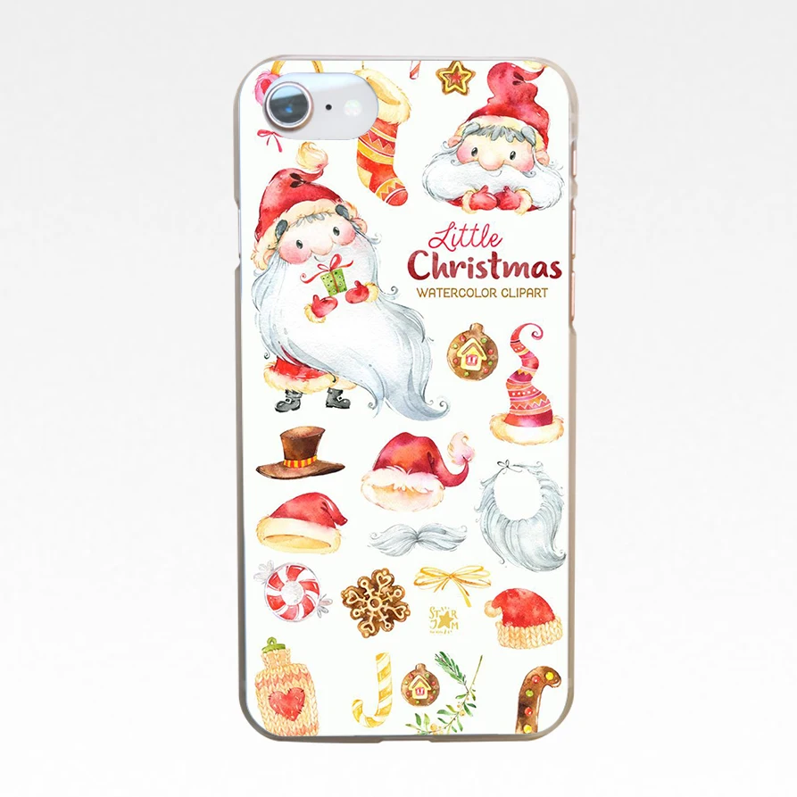 Laumans happy Новый год merry новогодняя елка Снег хлопья жесткий прозрачный чехол для