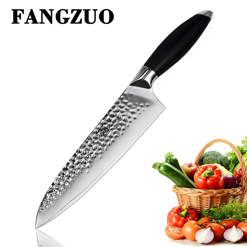 FANGZUO 3 слойный нож из нержавеющей стали 440C 8 дюймов Профессиональный японский