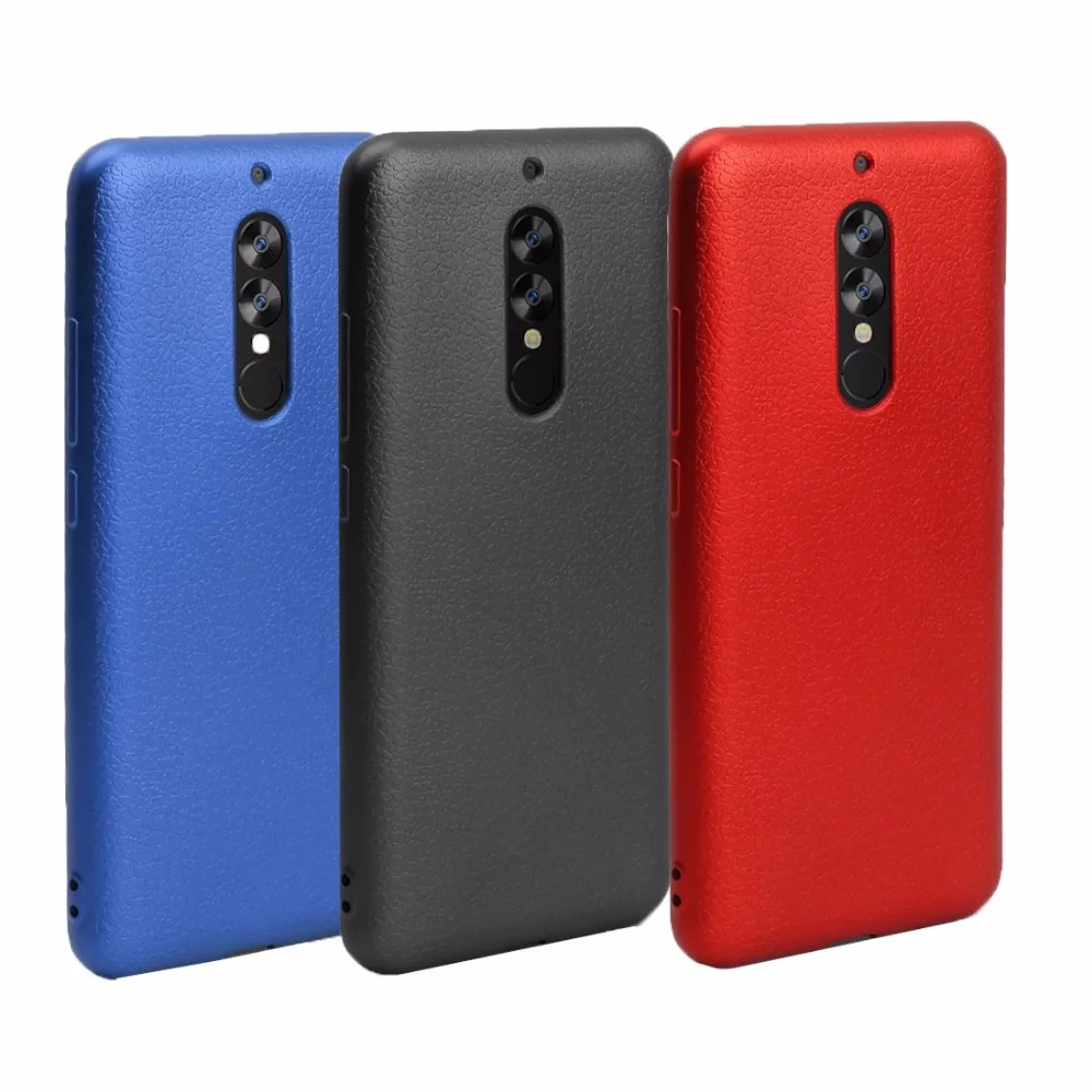 OCUBE UMIDIGI S2 текстура личи однотонная металлическая краска ТПУ Защитная задняя