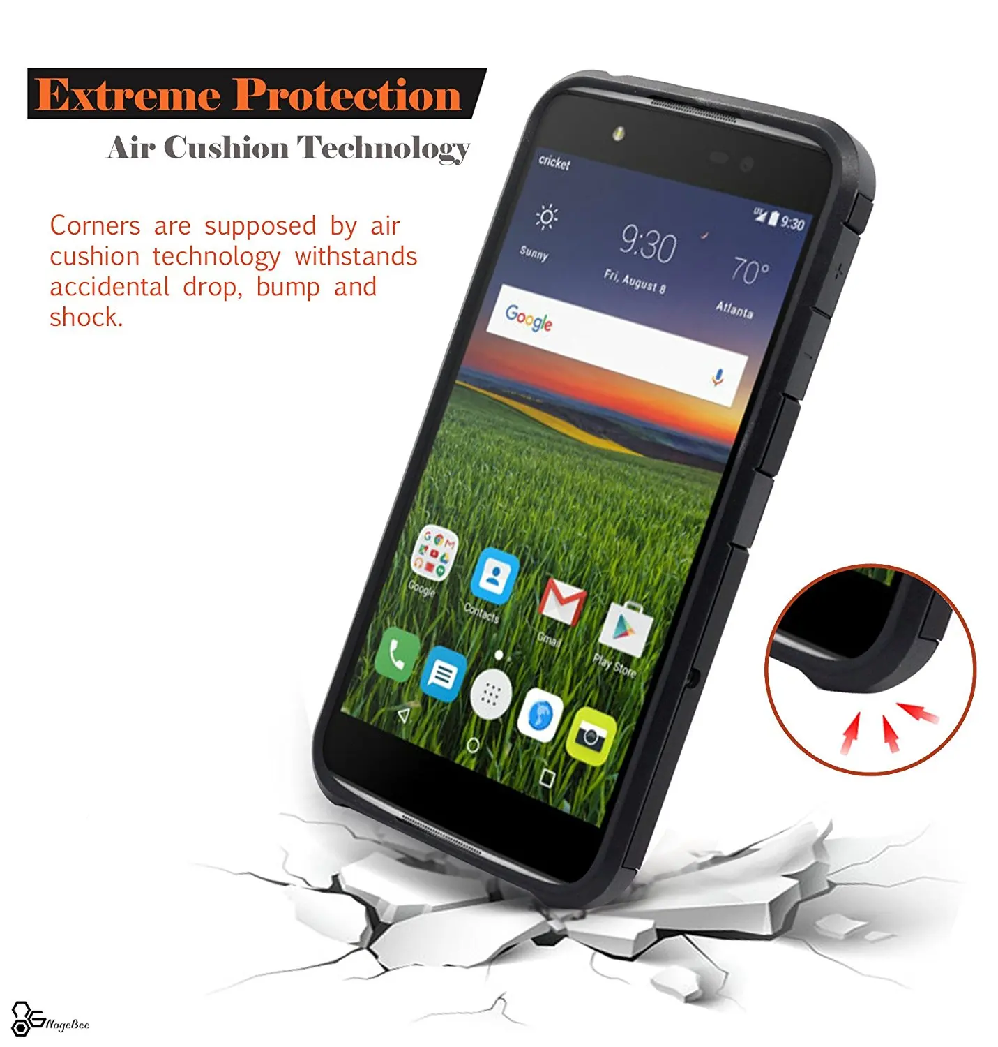 Hybrid Shockproof Armor Hard Cover For Alcatel One Touch Idol 4 6055 / Nitro Blackberry DTEK50 Case Phone Cases Shell Skin |