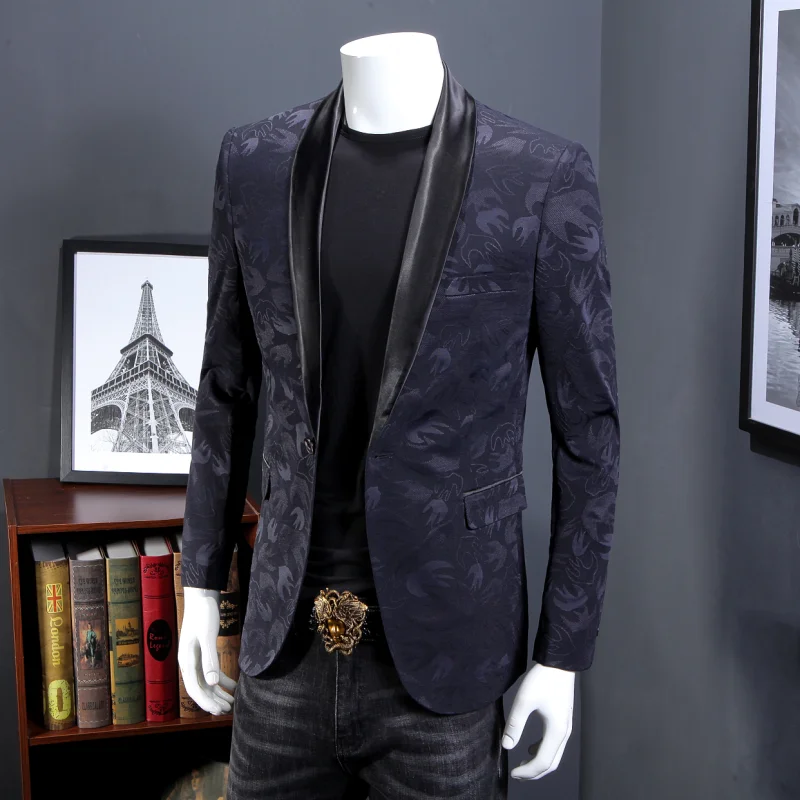 Новинка 2018 мужской повседневный костюм Молодежный Свадебный с маленьким