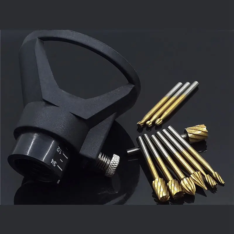 Hot Sale 10pcs Titanium Milling Rotary File Wood Carving Carved Knife Cutter Tools Accessories + Locator Located Horn | Инструменты