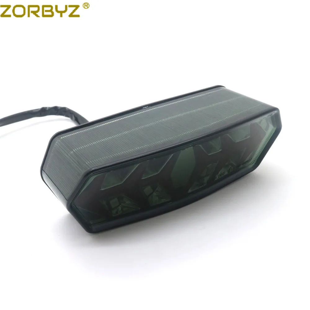 ZORBYZ мотоциклетный дымчатый светодиодный задний стоп сигнальный светильник для