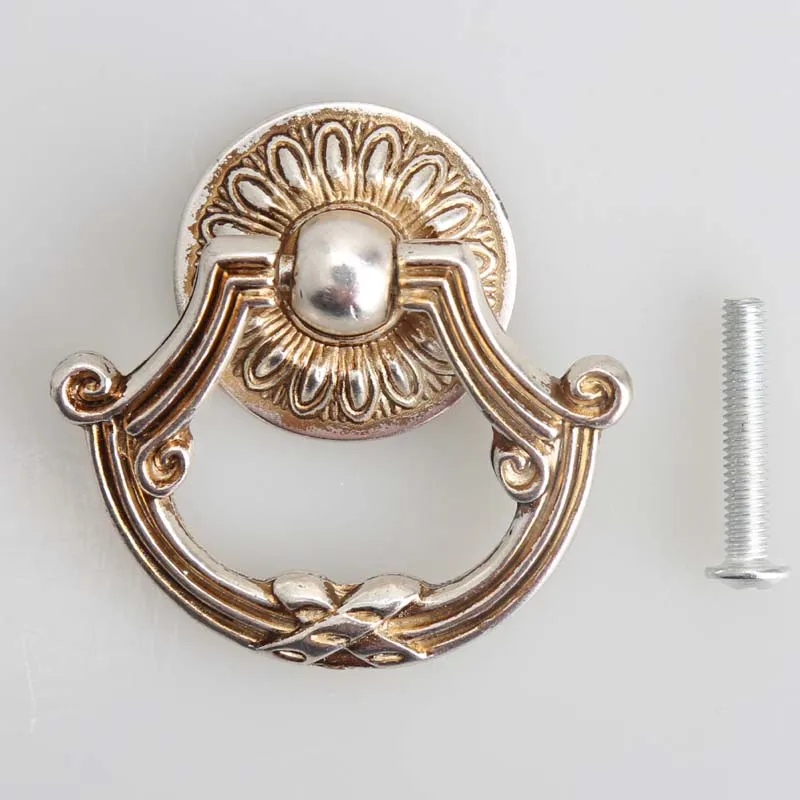 Бронзовые для выдвижных шкафчиков ручки шкафа античные серебряные комода ручка