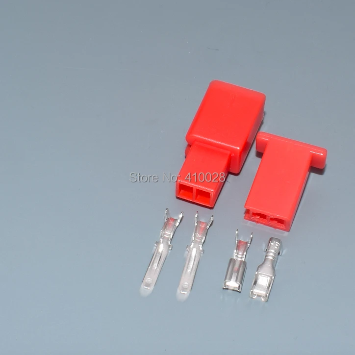 Автомобильный Электрический КРАСНЫЙ 2-контактный проводной разъем shhworldsea 2 8 мм с