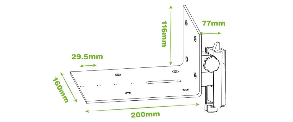 1 пара алюминиевый сплав аудио динамик крепление наклона Поворотный подвесной