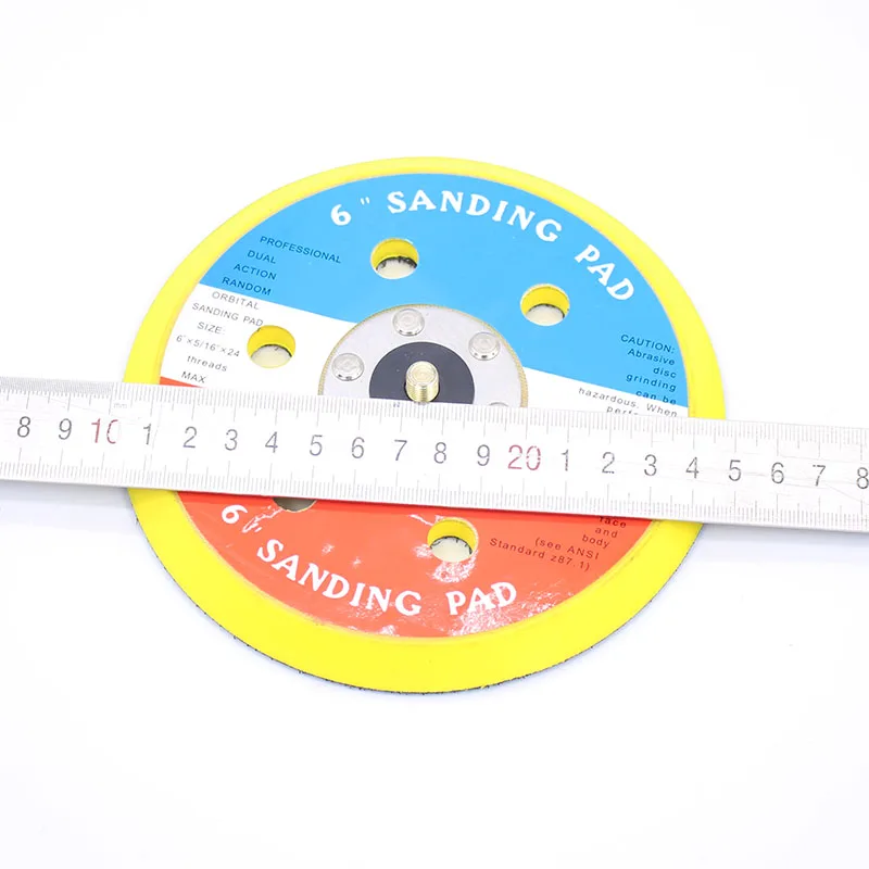 1 шт. 6 дюймов отверстий пневматический вакуумный шлифовальный станок детали диск