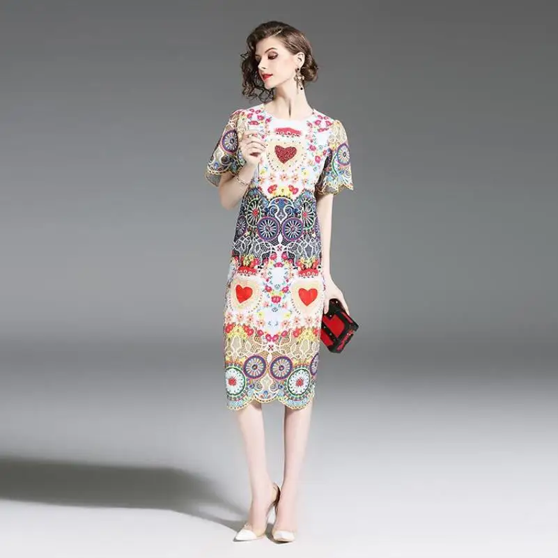 2018 летнее подиумное дизайнерское женское роскошное платье с кристаллами и