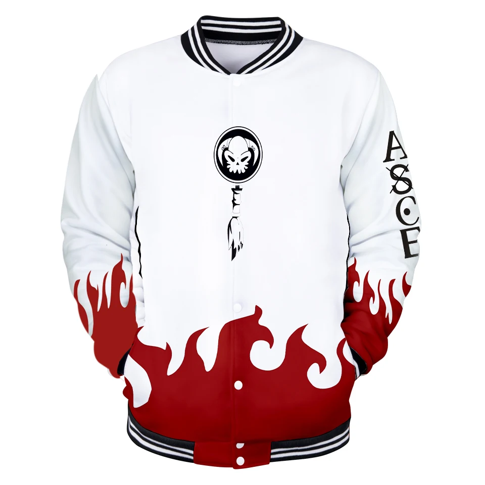 Мужская бейсбольная куртка в стиле колледж Повседневная Уличная с принтом