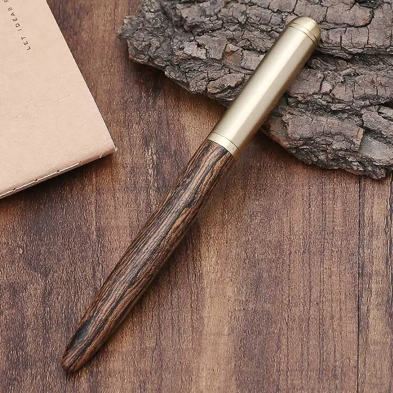 fountain pen-5 Творческий латунь сандалового дерева ручка высокого качества Бизнес перьевая ручка, подпись ручка персонализированные коллекция подарочная ручка канцелярских принадлежностей - Цвет: fountain pen-5