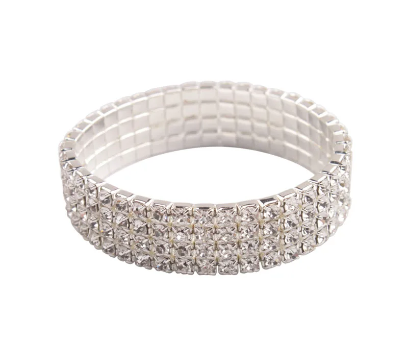 2 шт прозрачный Кристальный горный хрусталь растягивающийся браслет Свадебный |