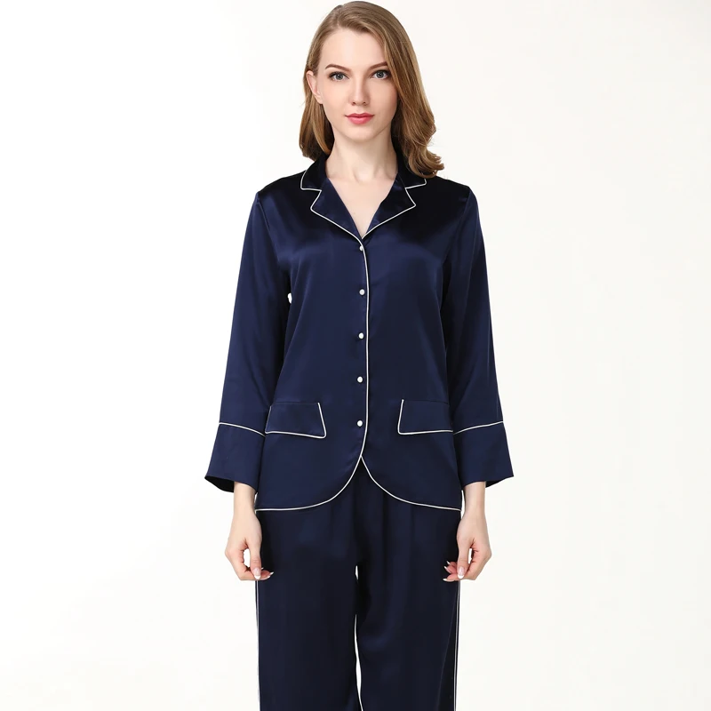 구매 봄 여성 잠옷 Sets2019 바지 긴 소매 잠옷 두 조각 세트 여성 레드 라운지 잠옷 실크 새틴 Pijama Feminino 세트 구매 봄 여성 잠옷 Sets2019 바지 긴 소매 잠옷 두 조각 세트 여성 레드 라운지 잠옷 실크 새틴 Pijama Feminino 세트
