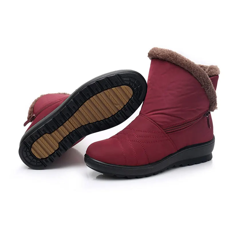 Зимние сапоги 2018 зимние теплые водонепроницаемые женские обувь для мам