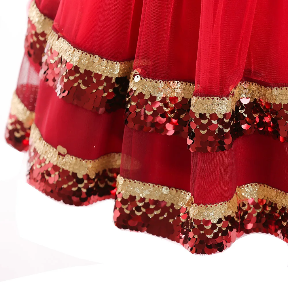 New girls clothes 2018 Mesh sequins princess kids dress for Wedding flower dresses Baby girl birthday party | Детская одежда и