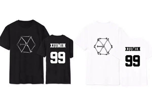 Альбом KPOP exo ex➬t футболка с короткими рукавами и принтом надписью monster member