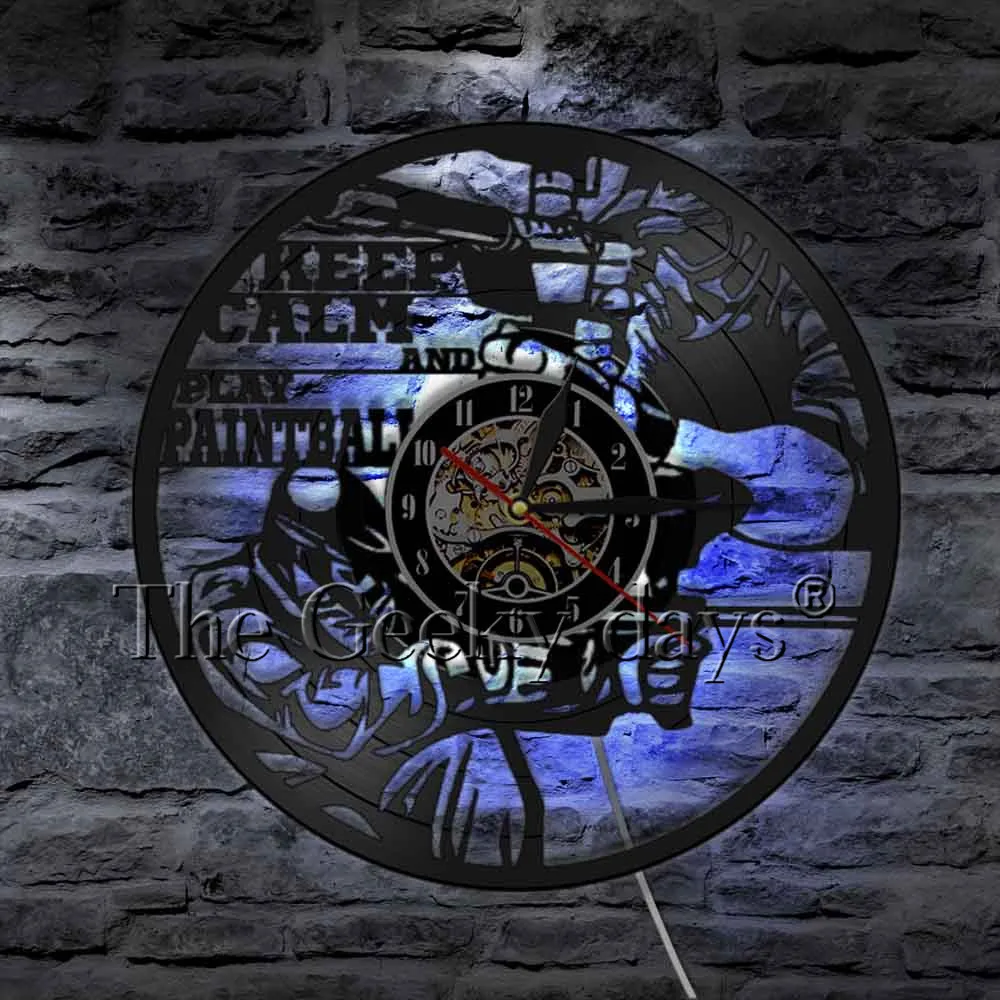 Виниловый светодиодный светильник Keep Calm для пейнтбола войны кемпинга спорта