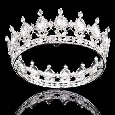 6 Разнообразная Серебряная Хрустальная свадебная тиара, корона, модная жемчужная королевская свадебная корона, головной убор, свадебные украшения для волос, аксессуары - Окраска металла: 6