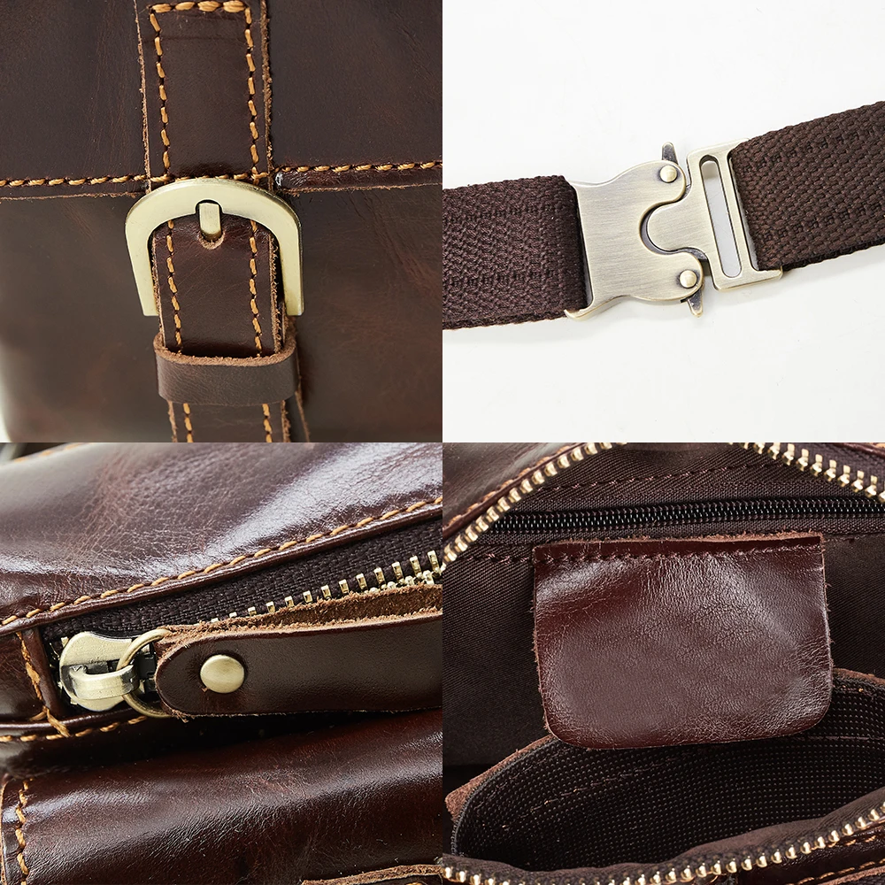 Новое поступление Мужские поясные сумки из натуральной кожи мужские кожаные