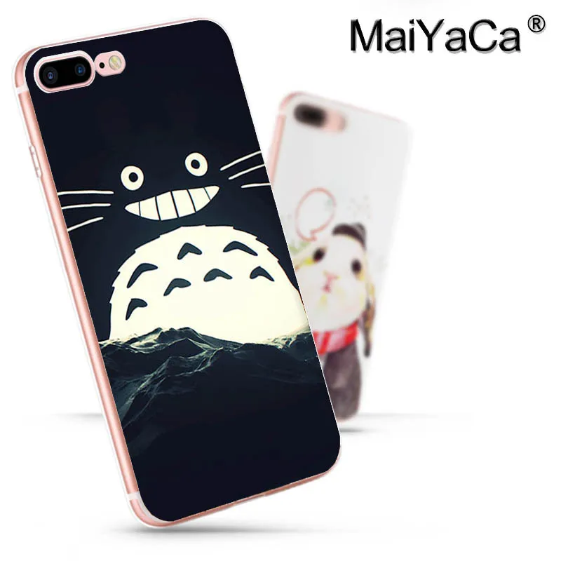 MaiYaCa totoro cartoon cat transparent soft tpu phone case cover for Apple iPhone 8 7 6 6S Plus X 5 5S SE 5C cass | Мобильные