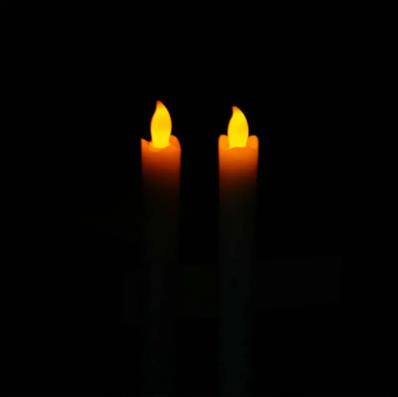 20 шт./лот светодиодная батарея беспламенная свеча с конической лампой лампа