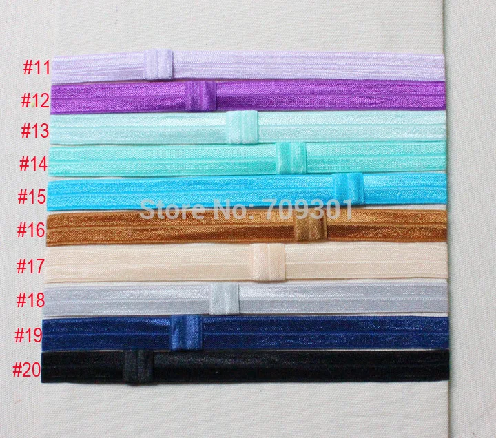 Эластичные ободки для волос 200 шт./лот 20 цветов (смешанные цвета)|foe headbands|elastic
