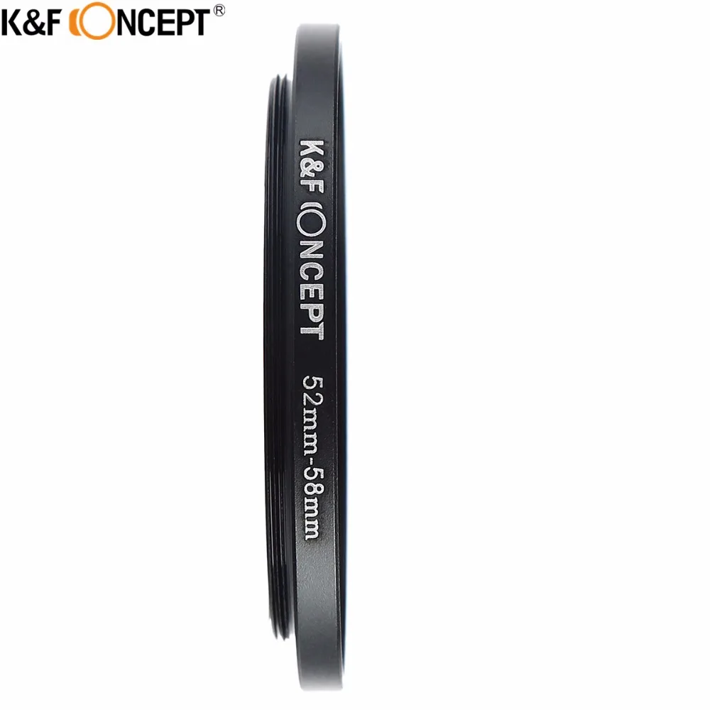 Переходное кольцо для объектива камеры K & F переходное 52 мм 58 Canon Nikon Samsung Fuji Olympus