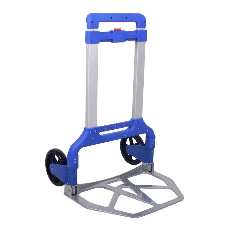 20% Portable Trolley Cart Folding Portable Trolley Car Aluminium Hand Push Cart Heavy Loading Trailer Handling Shopping Cart - Цвет: style3