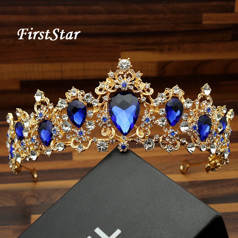 Большие винтажные Золотые женские аксессуары для волос свадебная диадема со