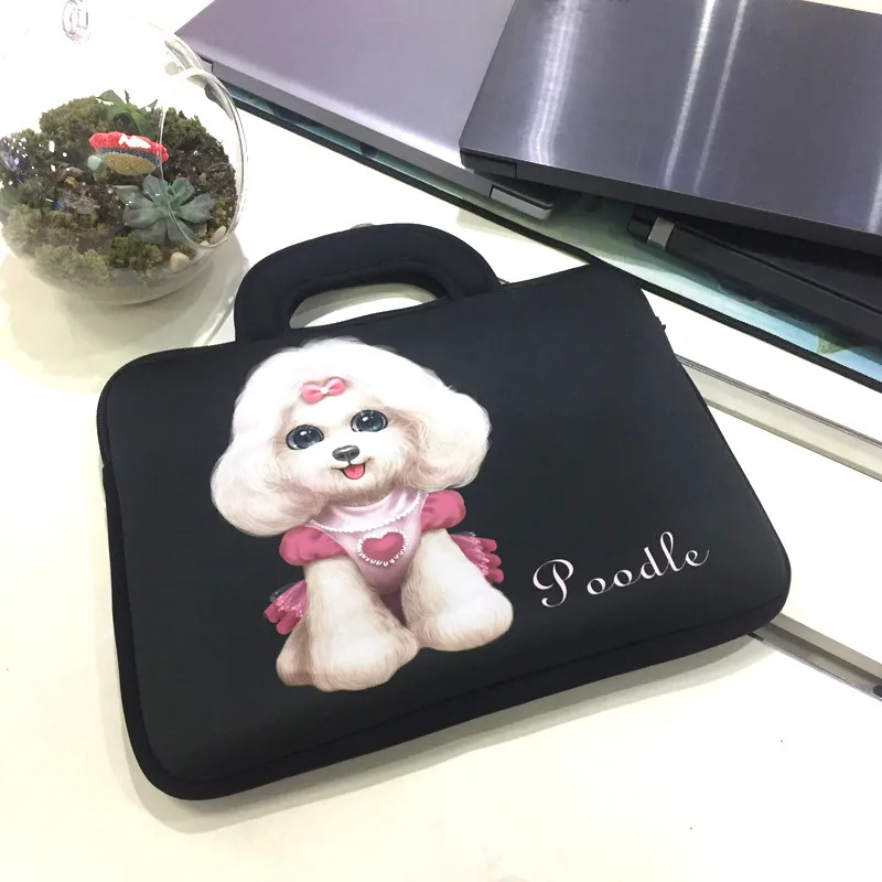 Мультфильм милый щенок печати сумка для ноутбука с Для женщин и мужчин Бизнес