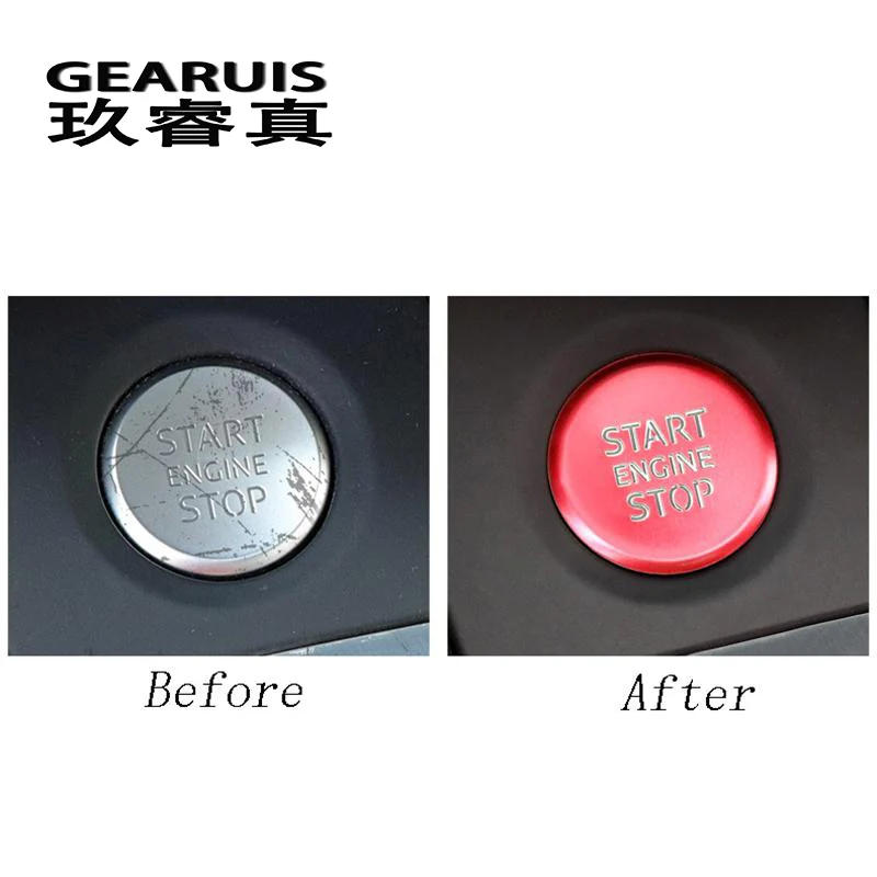 Автомобильный Стайлинг кнопка запуска двигателя переключатель панель чехлы
