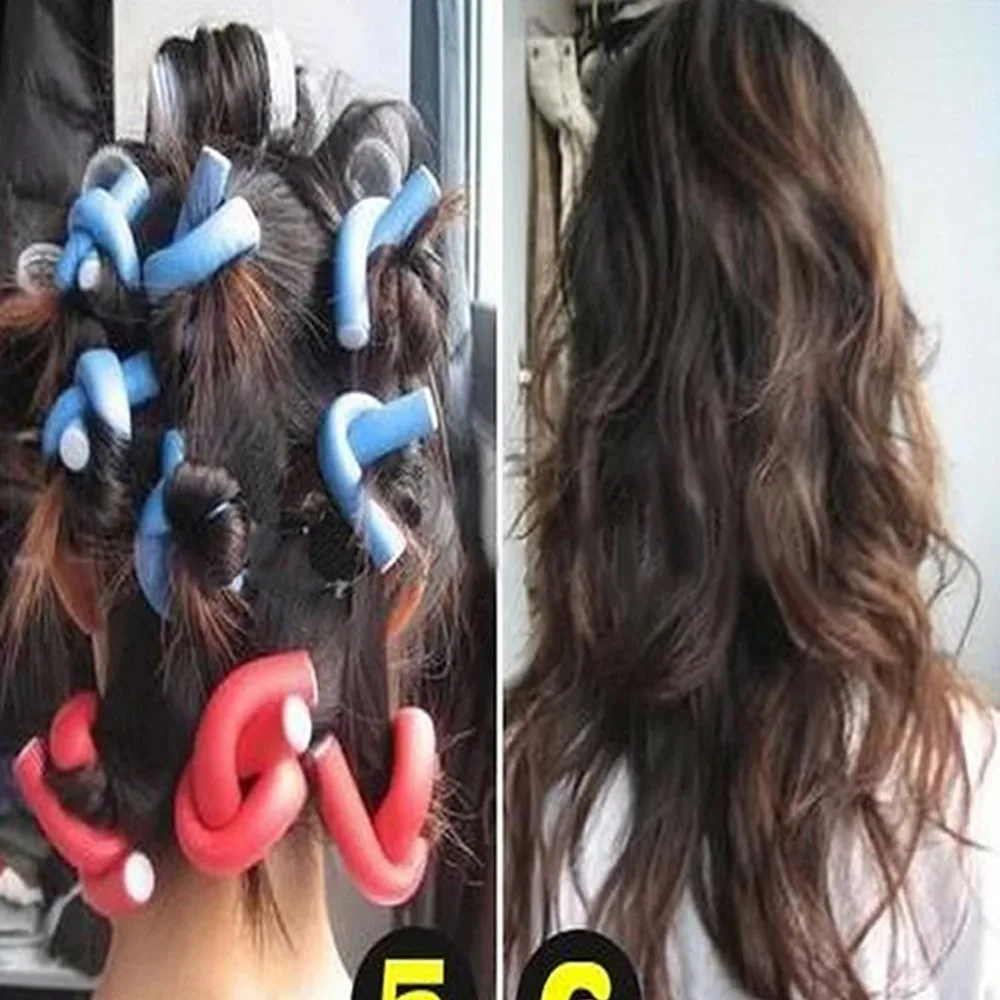 10 шт./компл. щипцы для завивки мягкие поролоновые Скручивающиеся локоны DIY