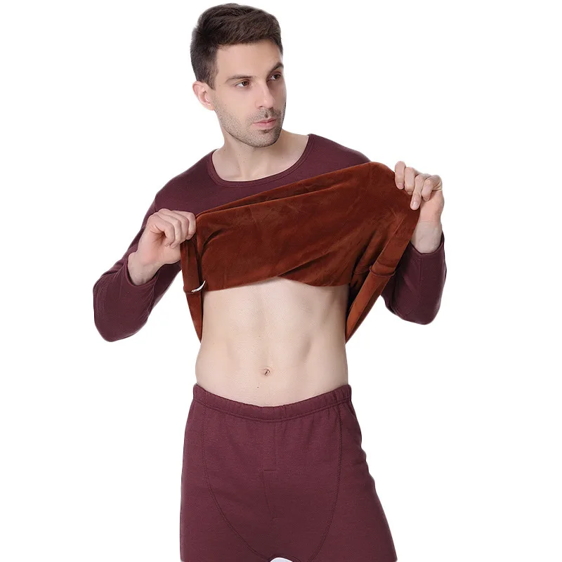 Плюс размер xl 5xl 6xl 7xl 2016 зимние мужские утепленные вельветовые подштанники