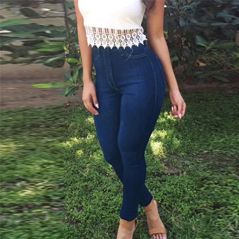 Women's Tight-legged Jeans Fashion Womens Slim Fit Denim Jean Slim Skinny Pants Stretch Leg Trousers For Women Female Pant ZD