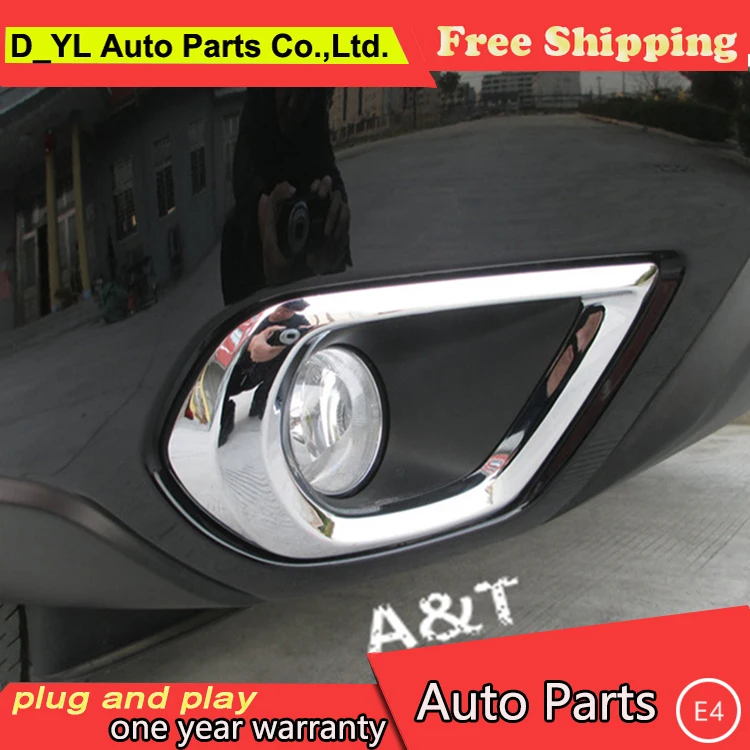 Chrome Front fog light lamp cover Trim For 2013 2014 2015 Forester high quality chrome stickers trim car styling 2 pcs | Автомобили и
