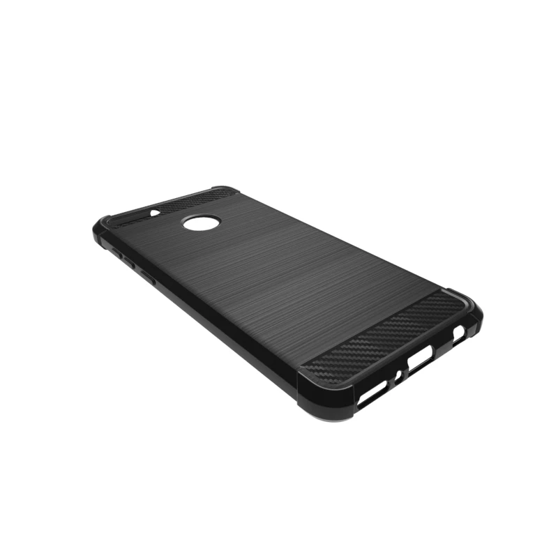 Для huawei Y9 2018 чехол мягкий углеродного волокна для FLA LX1 LX2 LX3 противоударный