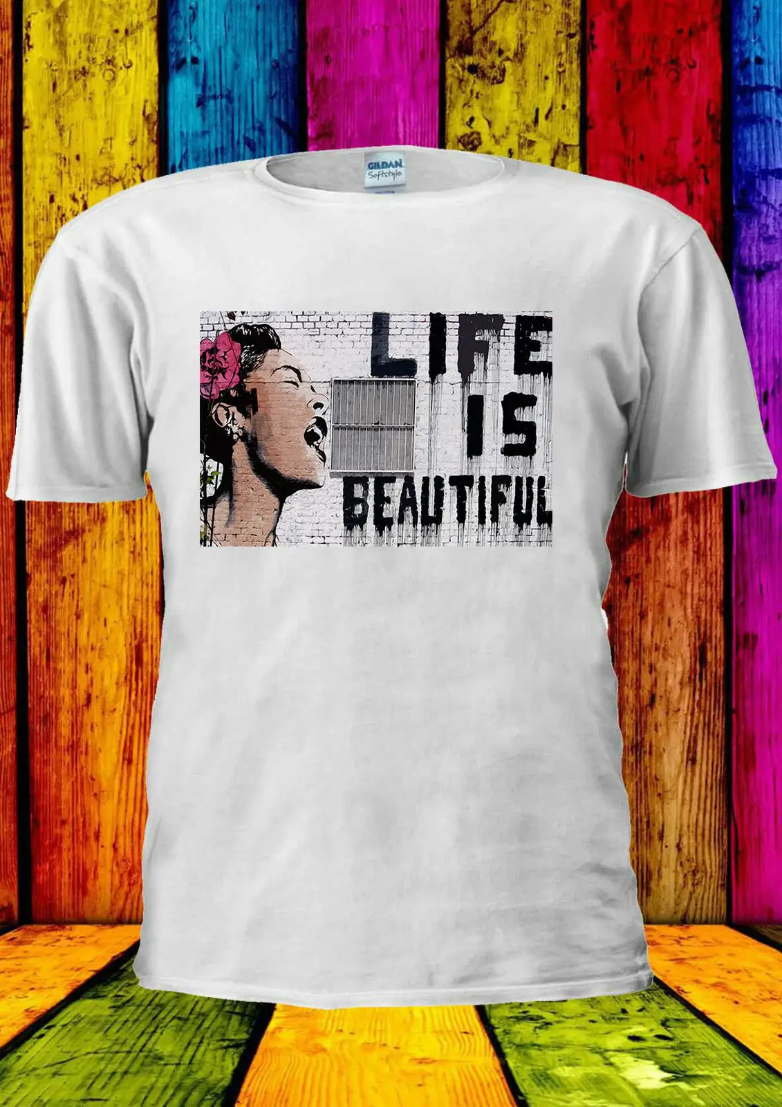 

The Lord Of The Walls Banksy Street Show Graffiti T Shirt Men 2019 Summer Brand Adults Casual Tee Shirt Fitness T-Shirts