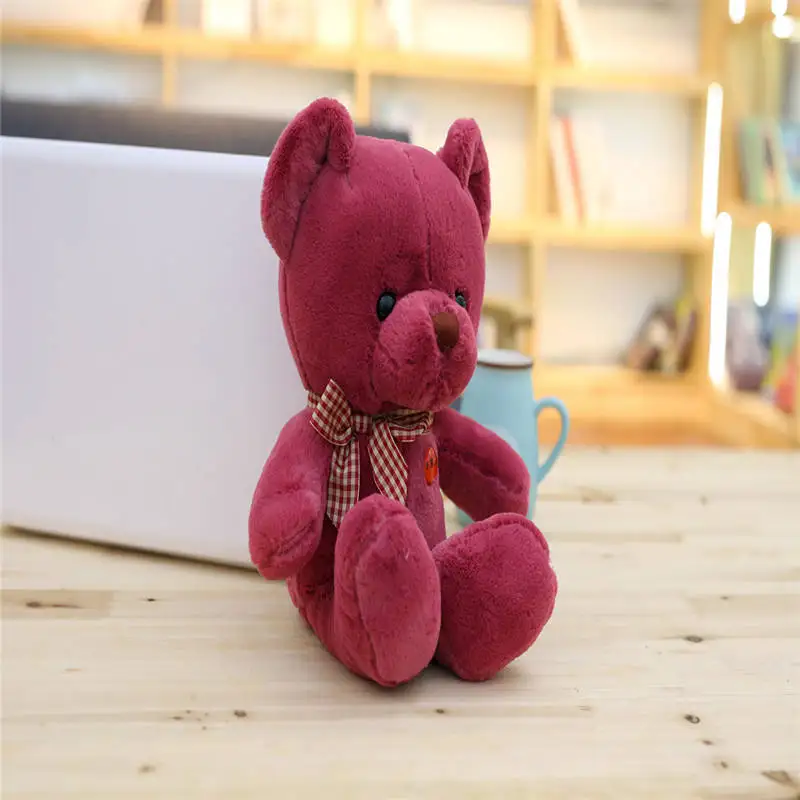 Детские плюшевые игрушки животные модный медведь 33 см милый плюшевый большой для