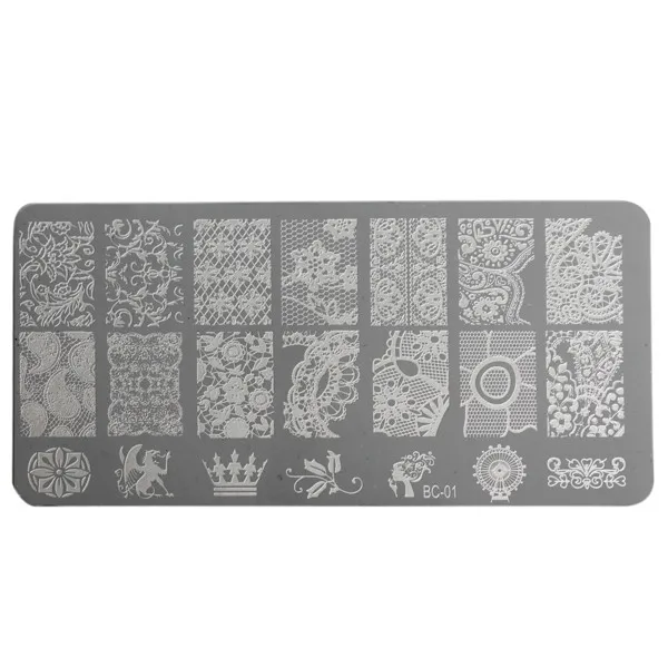 BCC5667FHJK 1 шт. 6X 12 см (Д X Ш) кружева цветок 10 видов конструкций из нержавеющей стали