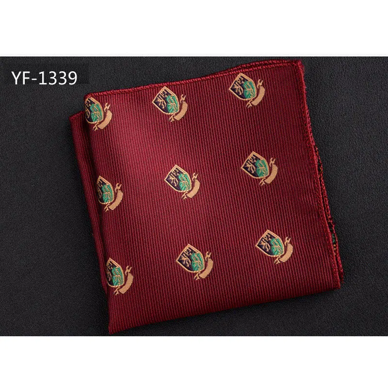 Роскошный мужской платок в горошек Полосатый, с цветочным принтом носовой платок из полиэстера бизнес Карманный квадратный полотенце для сундуков 23*23 см