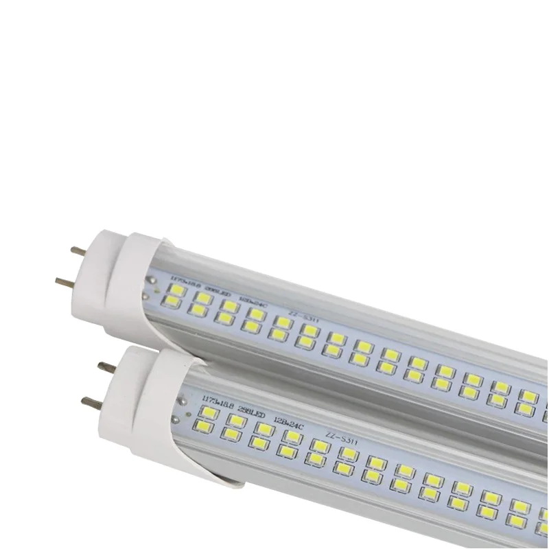 FEDEX КОРАБЛЬ T8 LED Трубки 28 ФУТА Вт 2800LM SMD2835 Светодиоды Лампа 4 футов 1.2 м Двойной ряд