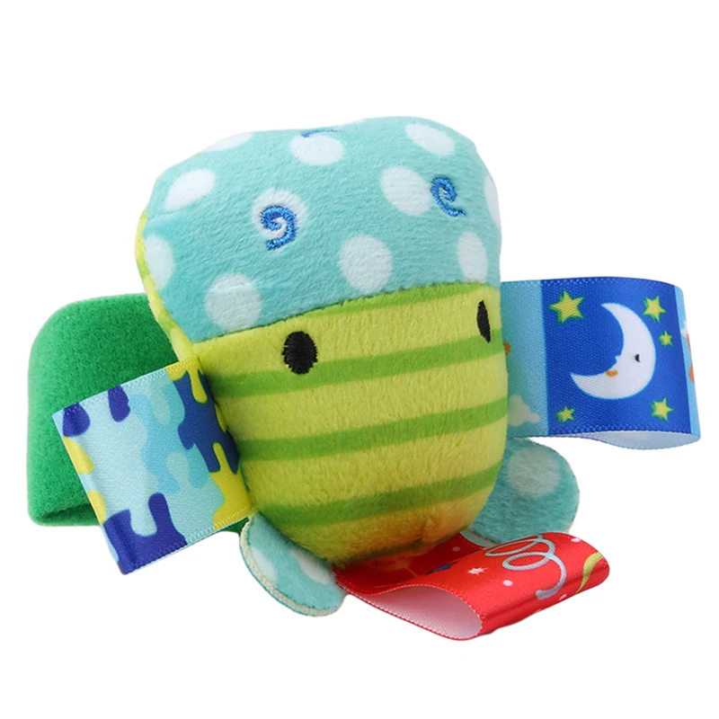 Мягкие Плюшевые погремушки на запястье детские с изображением животных Льва