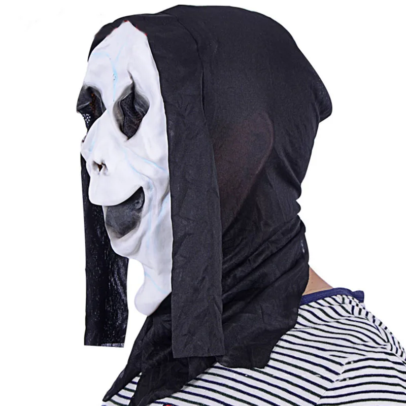 Хэллоуин маска Крик призрак реалистичные латексные маски Mascaras пугающая Ужас