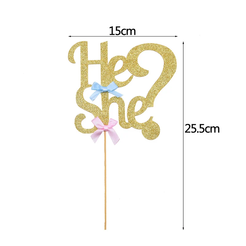 1pcs cake topper Набор одноразовой посуды с изображением пола для маленьких мальчиков и девочек, Салфетка скатерть, вечерние украшения - Цвет: 1pcs cake topper