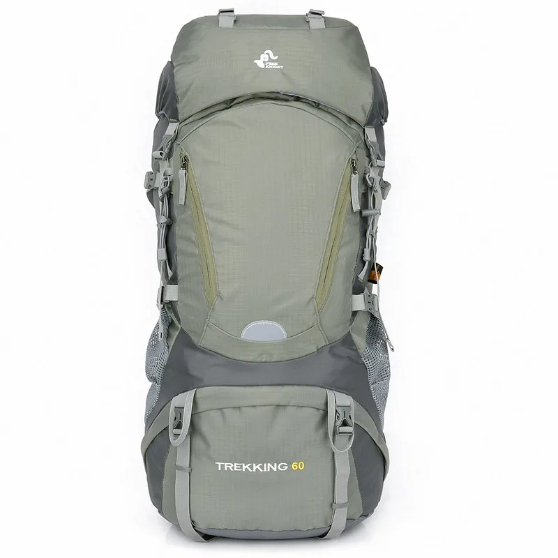 Kopen Outdoor 60L Klimmen Zak Hoge Kwaliteit Camping Waterdichte Multifunctionele Sport Rugzak Externe Frame Klimmen Tas Grote Capaciteit