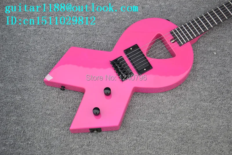 Бесплатная доставка новая одноволновая электрическая гитара розового цвета с