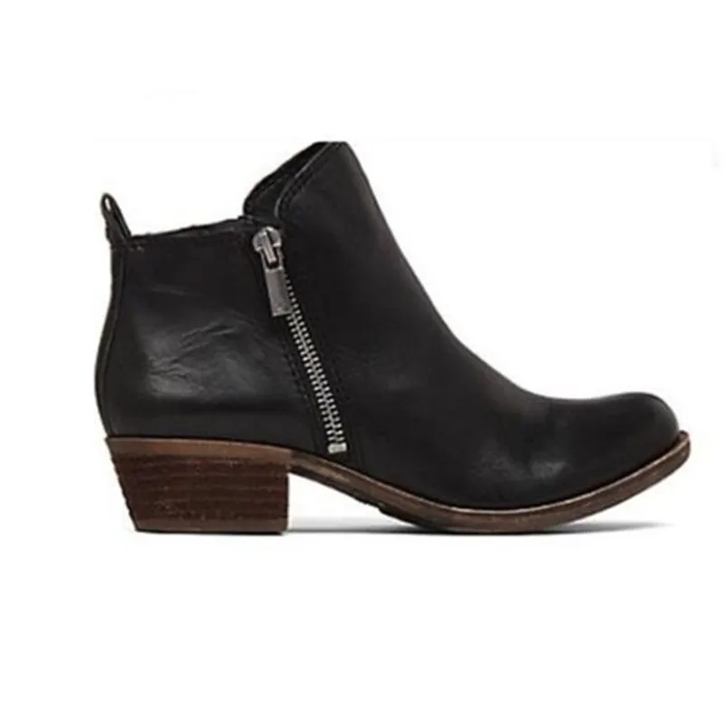 906 Black Женские ботильоны martin; коллекция года; сезон осень; женская повседневная обувь; женская обувь на высоком каблуке; модная удобная обувь на молнии и платформе; большие размеры 35-43 - Цвет: 906 Black