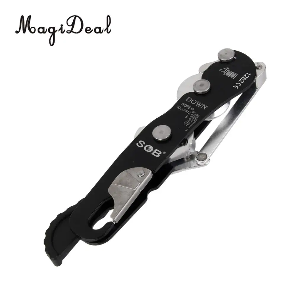 MagiDeal Professional Rock Climbing Handle control Abseiling спуск вниз стоп самозапирающее устройство вниз протектор инструмент